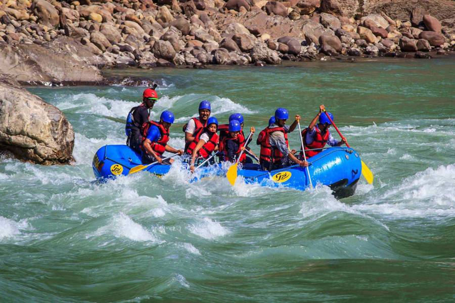 Marine drive rafting 